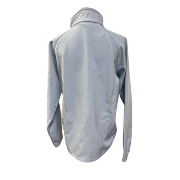 "BLACK DIAMOND" Baby Blue Full Zip Fleece Jacket SZ L Women's Water Resistant - Picture 3 of 12